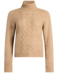 Kaos - Camel Turtleneck Acrylic, Polyamide, Wool, Mohair Wool, Elastane - Lyst