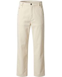 Ami Paris - Cream Pants Cotton - Lyst