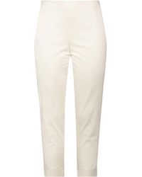 Clips More - Ivory Pants Cotton, Elastane - Lyst