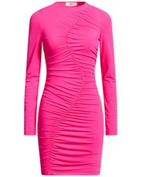 Suoli - Fuchsia Mini Dress Polyamide, Elastane - Lyst