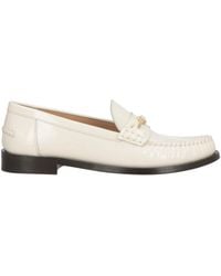 Ferragamo - Cream Loafers Calfskin - Lyst