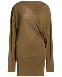 Jacquemus - Khaki Mini Dress Viscose, Polyamide - Lyst