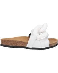 JW Anderson - Chain-Link Leather Slides - Lyst