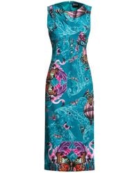 Versace Jeans Couture - Midi Dress Polyester, Elastane - Lyst