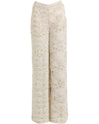 Missoni - Ivory Pants Viscose, Polyamide, Polyester, Metal Fiber - Lyst