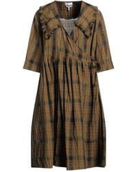 Ganni - Midi Dress Organic Cotton, Recycled Polyethylene, Polyamide - Lyst