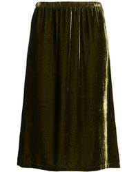Laura Urbinati - Military Midi Skirt Viscose, Silk - Lyst