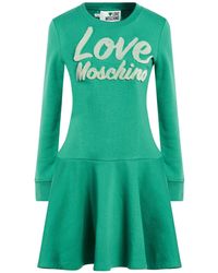 Love Moschino - Mini Dress Cotton, Polyester - Lyst