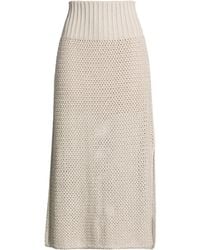Agnona - Midi Skirt - Lyst