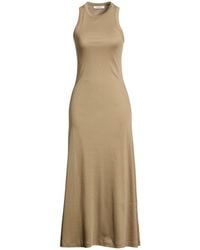 IVY & OAK - Khaki Maxi Dress Organic Cotton - Lyst