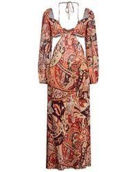 RIXO London - Midi Dress - Lyst