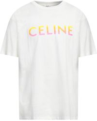 Celine - T-Shirt Cotton - Lyst