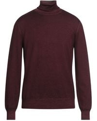 Lardini - Plum Turtleneck Wool - Lyst