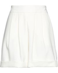 Hebe Studio - Ivory Shorts & Bermuda Shorts Polyester - Lyst