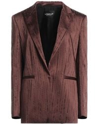 Dondup - Chocolate Blazer Polyester, Elastane - Lyst