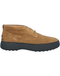 Tod's - Camel Ankle Boots Soft Leather - Lyst
