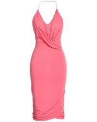 Tom Ford - Midi Dress Viscose, Elastane, Lambskin - Lyst