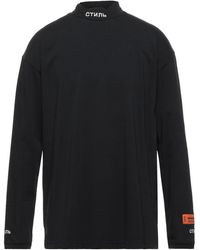 Heron Preston T-shirt Aus Baumwolljersey ctnmb in Schwarz für Herren Herren Bekleidung T-Shirts Langarm T-Shirts 
