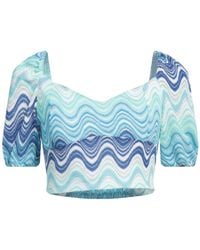 MC2 Saint Barth - Light Top Polyester, Cotton, Viscose, Polyamide - Lyst