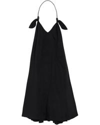 Loewe - Mini Dress Viscose, Elastane, Calfskin - Lyst