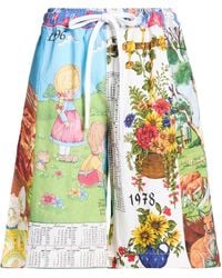 Marine Serre - Line Shorts & Bermuda Shorts Cotton - Lyst