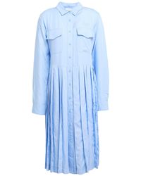 Lacoste - Midi Dress Lyocell - Lyst