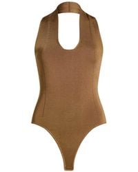 KHAITE - Bodysuit Viscose, Polyamide, Elastane - Lyst