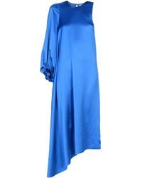 Tibi Robe mi-longue - Bleu