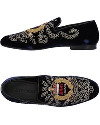 Jimmy Choo - Midnight Loafers Textile Fibers, Soft Leather - Lyst