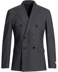 BE ABLE - Charcoal Blazer Virgin Wool, Elastane - Lyst