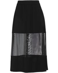 ARMANI EXCHANGE - Midi Skirt Polyester - Lyst