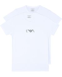 31% di sconto Uomo Abbigliamento da Intimo da Canottiere e top T-shirt intimaEmporio Armani in Cotone da Uomo colore Bianco 