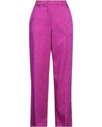 Kontatto - Fuchsia Pants Polyester, Elastane - Lyst