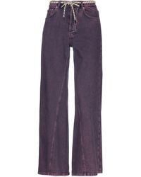 ganni purple jeans