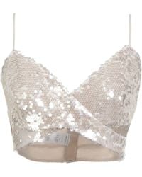 SIMONA CORSELLINI - Top Polyester, Elastane - Lyst