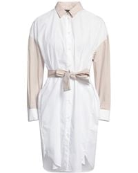ARMANI EXCHANGE - Mini Dress Cotton - Lyst