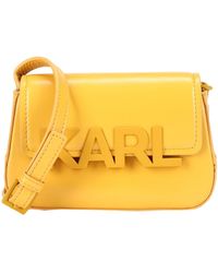Karl Lagerfeld Bolso con bandolera - Amarillo