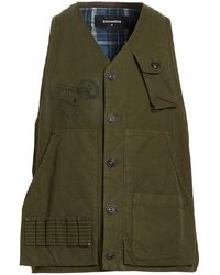 DSquared² - Military Vest Cotton - Lyst