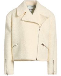 DES_PHEMMES - Ivory Jacket Virgin Wool, Cotton, Viscose, Polyamide - Lyst
