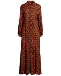 ALESSANDRO ENRIQUEZ - Dark Maxi Dress Viscose, Wool - Lyst