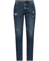 Femme Vêtements Jeans Jeans coupe droite Pantalon en jean Jean John Richmond en coloris Bleu 