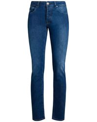 Moorer - Jeans Cotton, Elastomultiester, Elastane - Lyst