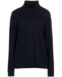 Weekend by Maxmara - Midnight Turtleneck Silk, Wool, Polyamide, Elastane - Lyst