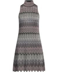 Missoni - Mini Dress Viscose, Metallic Fiber - Lyst