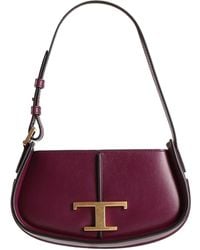Tod's - Plum Handbag Leather - Lyst