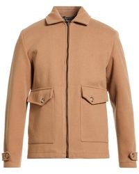 Exte - Camel Jacket Polyester, Viscose, Wool - Lyst
