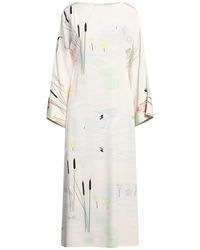 BERNADETTE - Ivory Maxi Dress Silk - Lyst