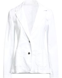 iBlues - Blazer Cotton, Elastomultiester, Elastane - Lyst