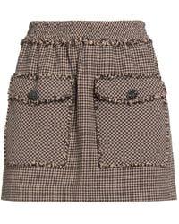 8pm - Conscious Camel Mini Skirt Recycled Cotton, Cotton, Acrylic - Lyst