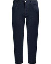 Officina 36 - Pants Cotton, Elastane - Lyst